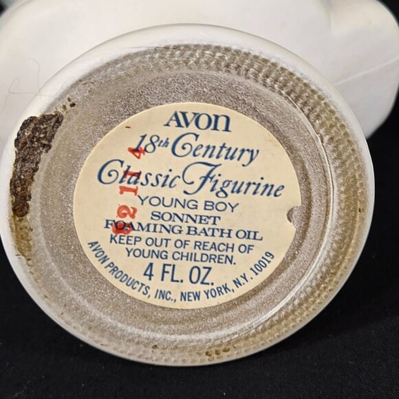 Vtg 70s Avon Bottle 18th Century Classic Figurine Young Boy Bust -Display Only - Picture 9 of 15